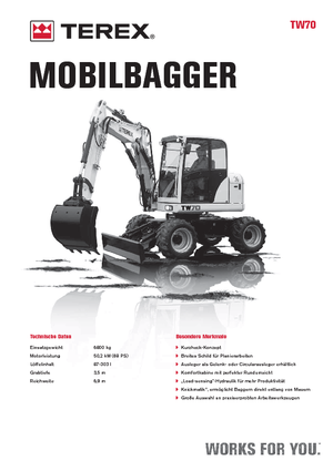 Bageri na kotačima Terex TW 70