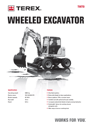 Bageri na kotačima Terex TW 70