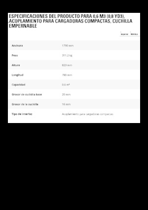 Žlice utovarivača na kotačima Caterpillar 0.6 m3