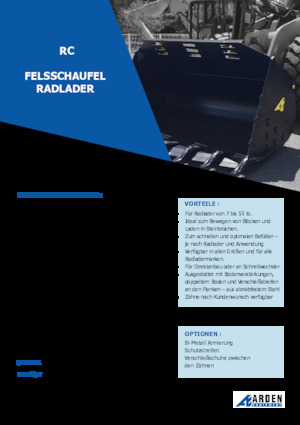 Žlice utovarivača na kotačima Arden L61RC