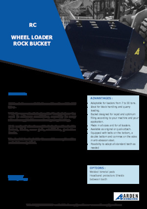 Žlice utovarivača na kotačima Arden L51RC