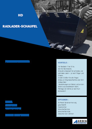 Žlice utovarivača na kotačima Arden L71HD