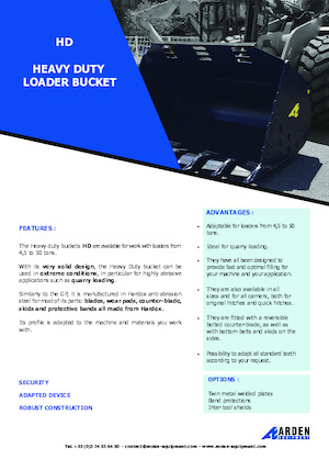 Žlice utovarivača na kotačima Arden L71HD