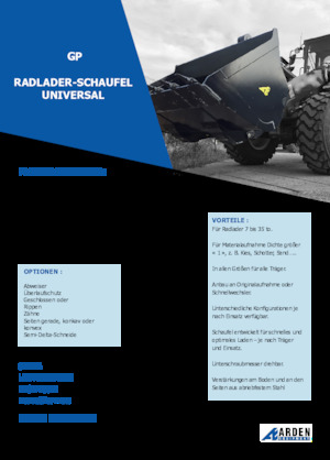 Žlice utovarivača na kotačima Arden L31GP