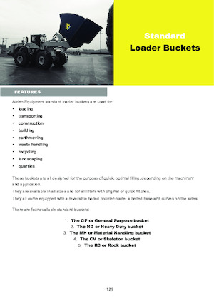 Žlice utovarivača na kotačima Arden L31GP