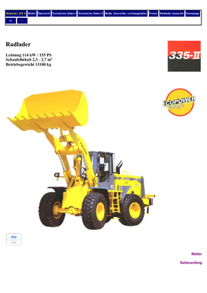 Utovarivači na kotačima Furukawa 335 II