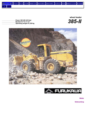 Utovarivači na kotačima Furukawa 385