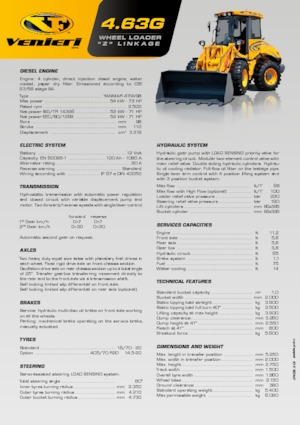 Utovarivači na kotačima Venieri 4.63 G