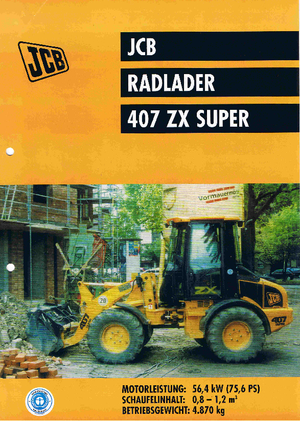Utovarivači na kotačima JCB 407 ZX Super