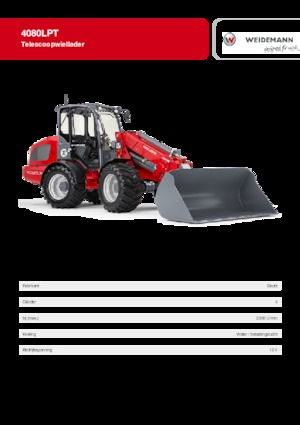 Utovarivači na kotačima Weidemann 4080 LP T 