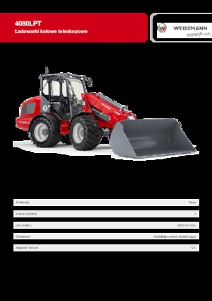 Utovarivači na kotačima Weidemann 4080 LP T 