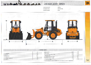 Utovarivači na kotačima JCB 409 ZX
