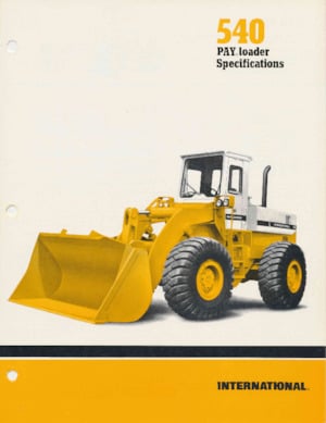 Utovarivači na kotačima International Harvester 540