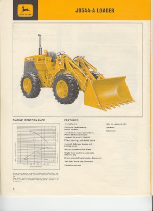 Utovarivači na kotačima John Deere Construction 544 A