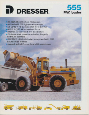 Utovarivači na kotačima International Harvester 555