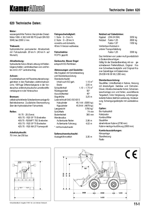 Utovarivači na kotačima Kramer 620