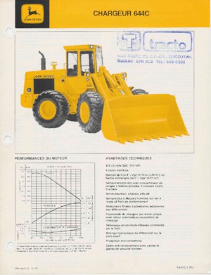 Utovarivači na kotačima John Deere Construction 644 C