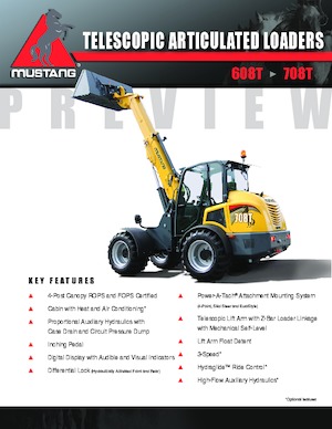 Utovarivači na kotačima Mustang 708T