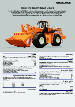 Utovarivači na kotačima Belaz 78221