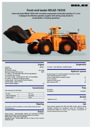 Utovarivači na kotačima Belaz 78250