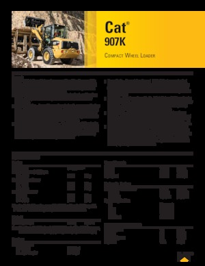 Utovarivači na kotačima Caterpillar 907K