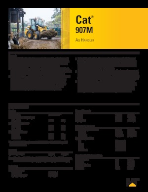 Utovarivači na kotačima Caterpillar 907M
