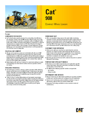 Utovarivači na kotačima Caterpillar 908
