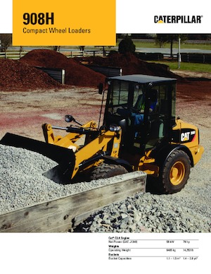 Utovarivači na kotačima Caterpillar 908 H