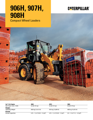 Utovarivači na kotačima Caterpillar 907H