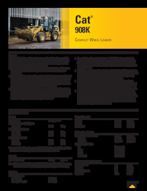 Utovarivači na kotačima Caterpillar 908K