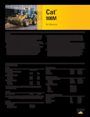 Utovarivači na kotačima Caterpillar 908M