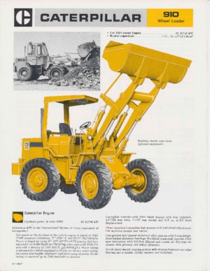 Utovarivači na kotačima Caterpillar 910