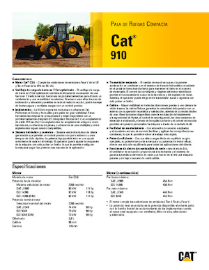 Utovarivači na kotačima Caterpillar 910