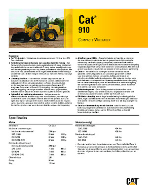 Utovarivači na kotačima Caterpillar 910
