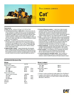 Utovarivači na kotačima Caterpillar 920