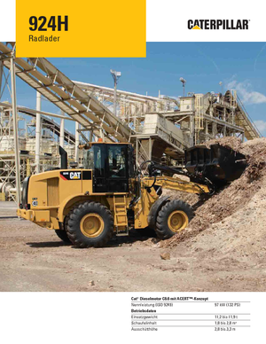 Utovarivači na kotačima Caterpillar 924H