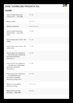 Utovarivači na kotačima Caterpillar 926