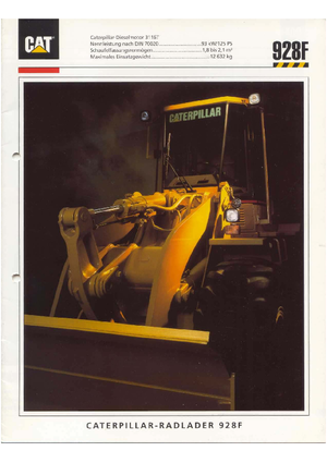 Utovarivači na kotačima Caterpillar 928 F