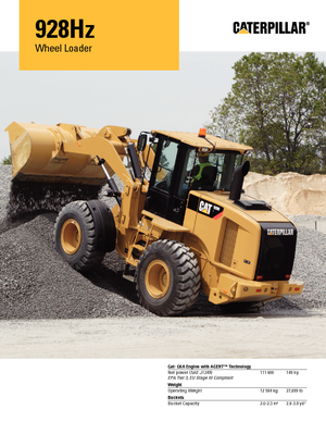 Utovarivači na kotačima Caterpillar 928Hz