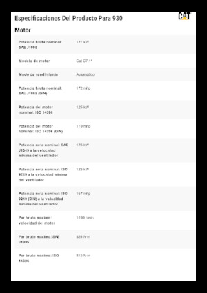 Utovarivači na kotačima Caterpillar 930