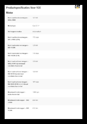 Utovarivači na kotačima Caterpillar 930