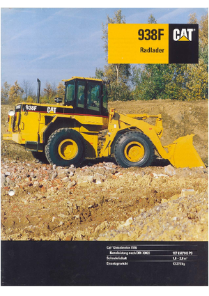 Utovarivači na kotačima Caterpillar 938 F