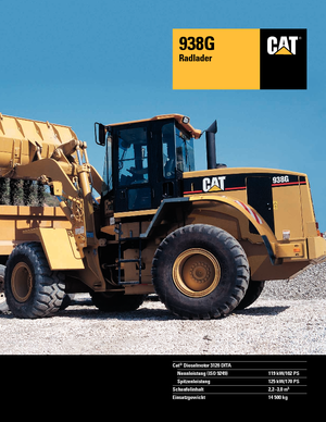 Utovarivači na kotačima Caterpillar 938 G