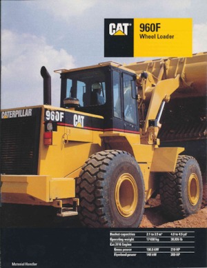 Utovarivači na kotačima Caterpillar 950F