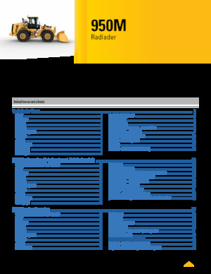 Utovarivači na kotačima Caterpillar 950M