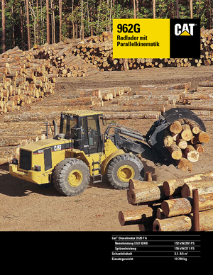 Utovarivači na kotačima Caterpillar 962 G StVZO