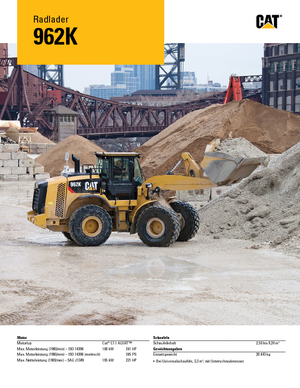 Utovarivači na kotačima Caterpillar 962K