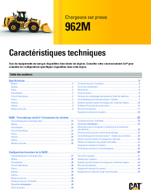 Utovarivači na kotačima Caterpillar 962M