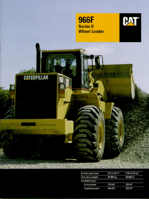 Utovarivači na kotačima Caterpillar 966 F II-StVZO