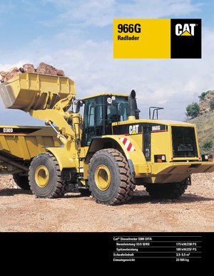 Utovarivači na kotačima Caterpillar 966 G StVZO